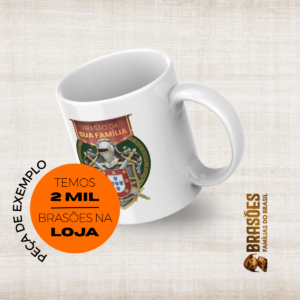 CANECA COM BRASÃO - FAMÍLIA BRASILEIRA